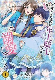 Cover of Nidome no Isekai, Shounen Datta Kare wa Toshiue Kishi ni Nari Dekiai Shitekuru